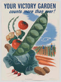 Victory Garden Vegetables American World War II Advert Poster