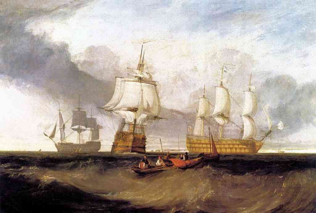 Victory In Trafalgar Joseph Mallord Turner A4 Photo Print