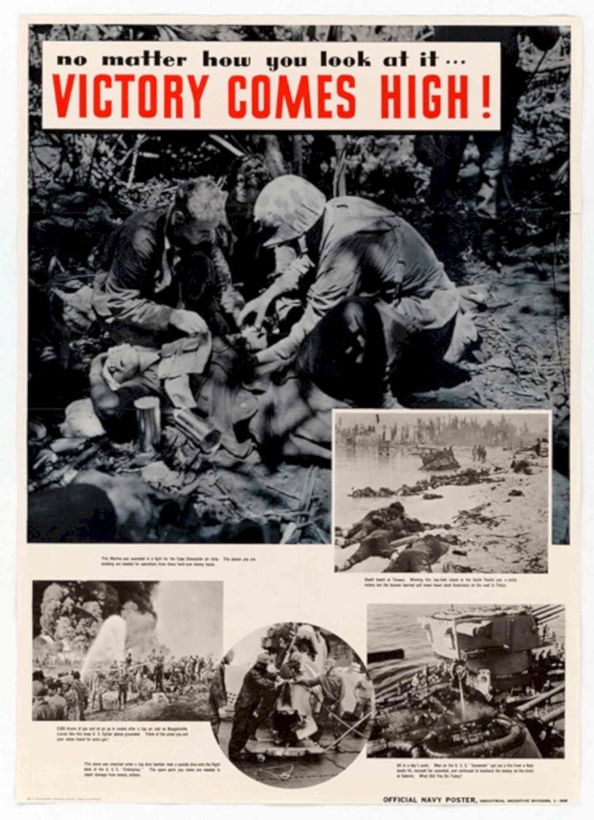 Victory Jungle Combat American World War II Advert Poster