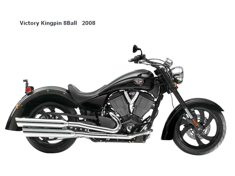 Victory Kingpin 8Ball 2008 motorbike A4 Photo Print