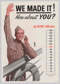 Victory Loan Soldier American World War II Advert Poster