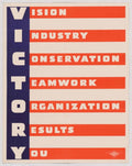 Victory Pillars Results American World War II Advert Poster