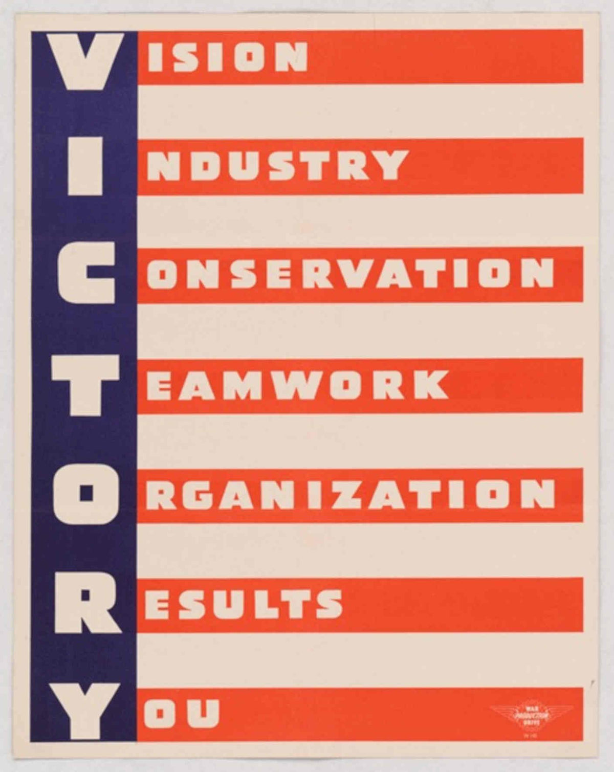 Victory Pillars Results American World War II Advert Poster