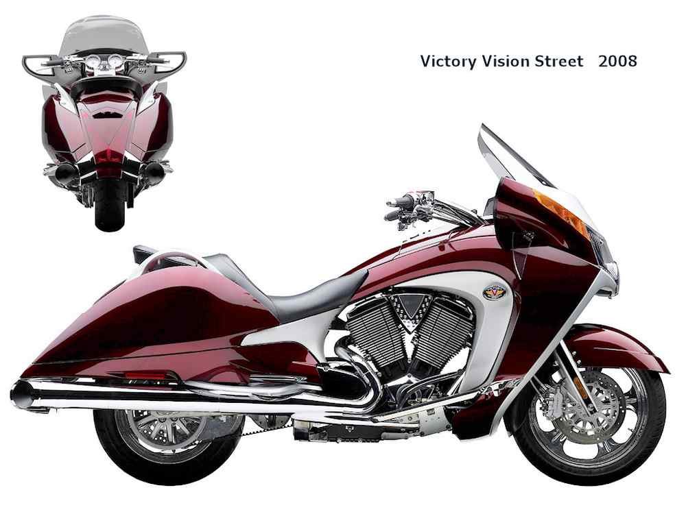 Victory Vision Street 2008 motorbike A4 Photo Print