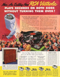 Victrola Magic Brain 1940s Vintage Retro Advert Poster