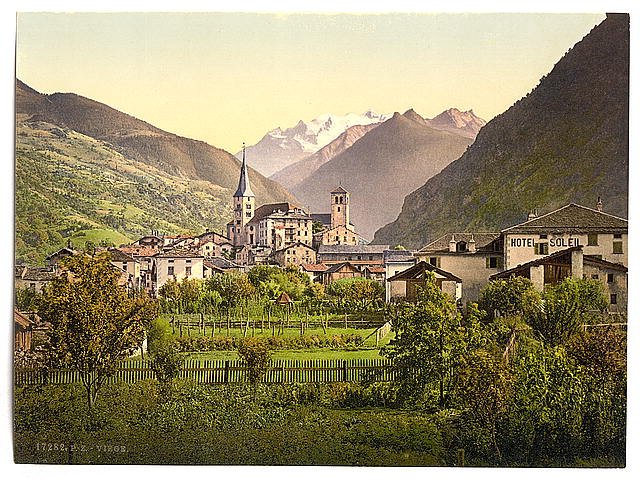 Viege general view Vintage A4 Photo Print