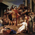 Vien Joseph Marie Marcus Aurelius Distributing Bread To The People A4 Photo Print