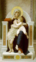 Vierge Jesus Saintjeanbaptiste 1875 Bouguereau A4 Photo Print