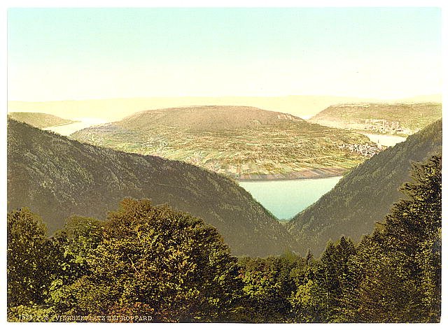 Vierseenplatz Boppard the Rhine Vintage A4 Photo Print
