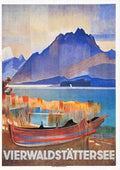 Vierwald Boot Vintage Advert A4 Photo Print