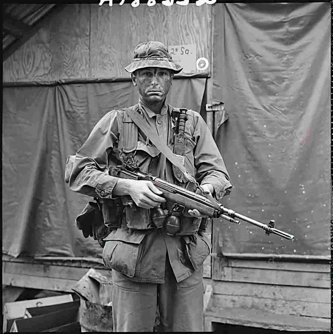 Vietnam 395Vietnam Military A4 Photo Print