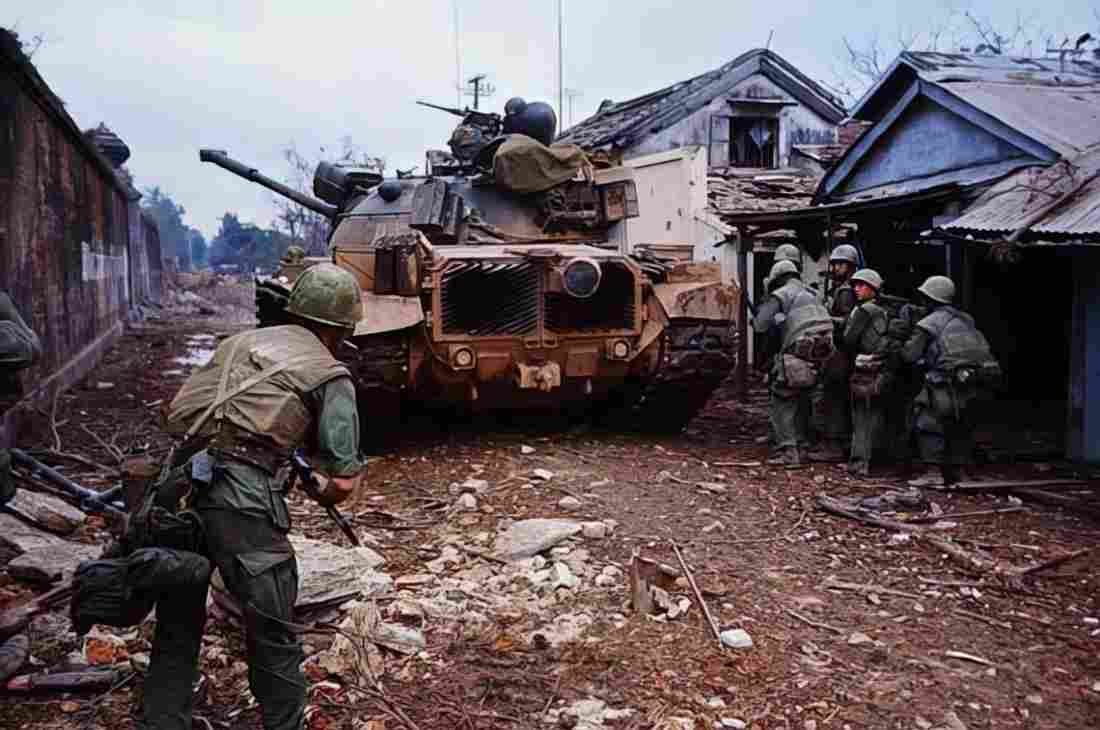 Vietnam fire6a Military A4 Photo Print