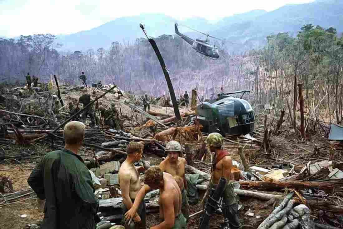 Vietnam fire6d Military A4 Photo Print