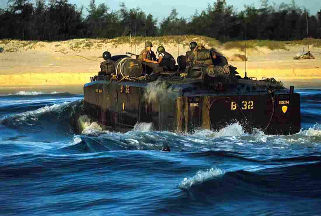 Vietnam landingcraft Military A4 Photo Print