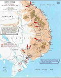 Vietnam map3 Military A4 Photo Print