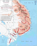 Vietnam map4 Military A4 Photo Print