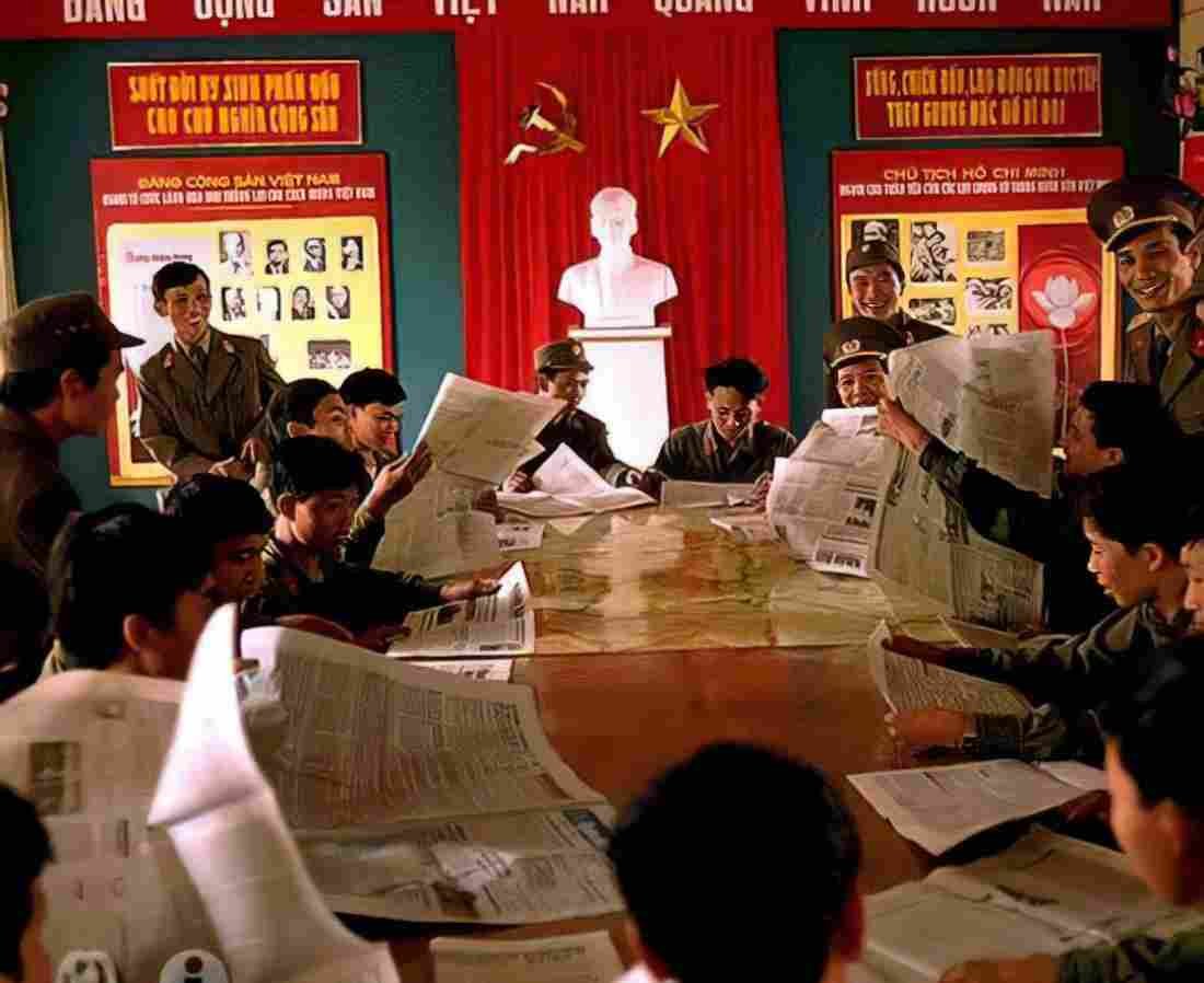 Vietnam party Military A4 Photo Print