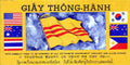 Vietnam pass front Military A4 Photo Print
