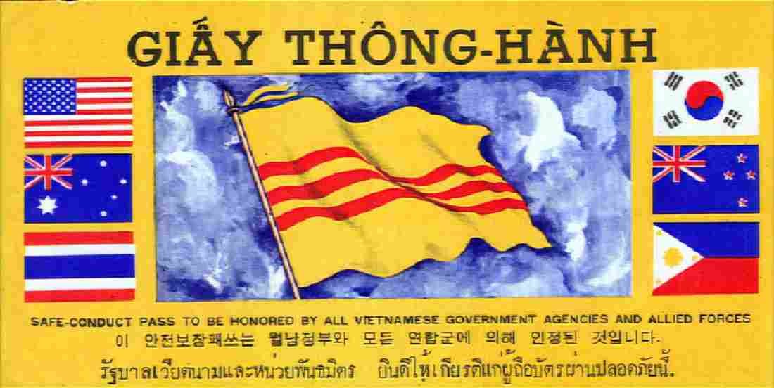Vietnam pass front Military A4 Photo Print