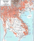 Vietnam vietnam war map 23 Military A4 Photo Print