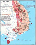 Vietnam vietnam war map 25 A4 Photo Print
