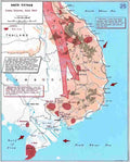 Vietnam vietnam war map 25 Military A4 Photo Print