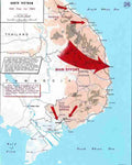 Vietnam vietnam war map 26 Military A4 Photo Print