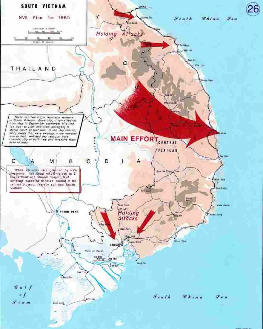 Vietnam vietnam war map 26 Military A4 Photo Print