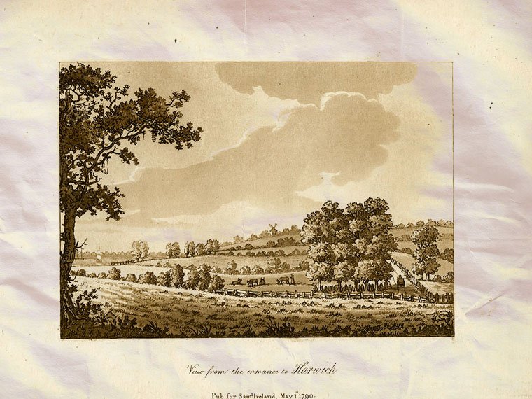 View From The Entrance To Harwich England Ireland 1790 Vintage A4 Photo Print