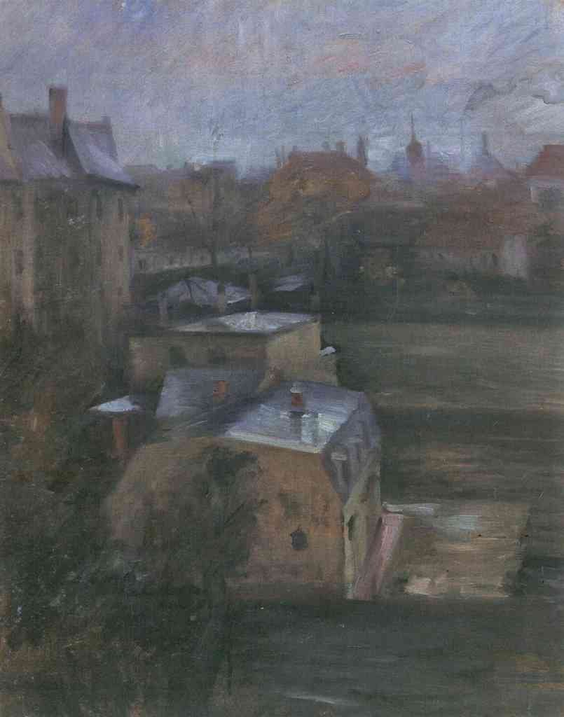 View From The Studio In Munich Lovis Corinth Impressionism European A4 Photo Print