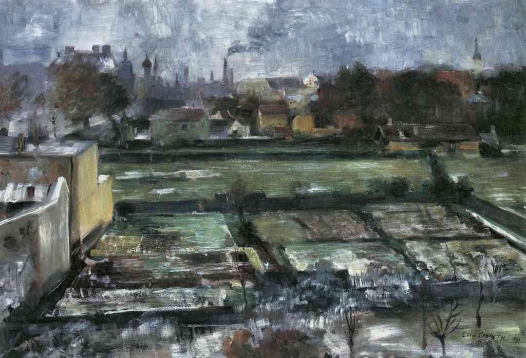 View From The Studio Lovis Corinth Impressionism European A4 Photo Print