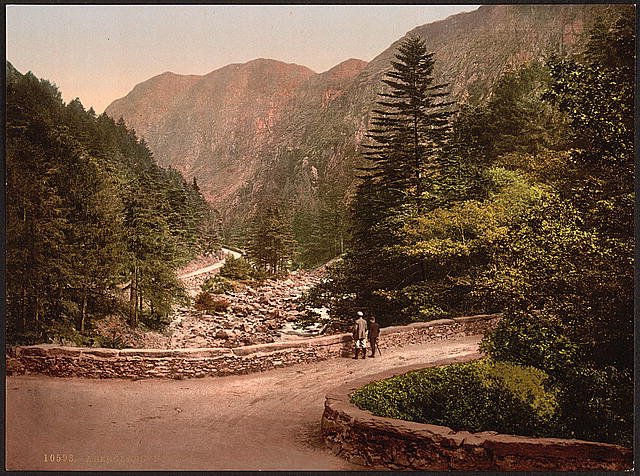 View II Aberglaslyn Pass Vintage A4 Photo Print
