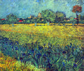 View Of Arles With Irises Van Gogh A4 Photo Print