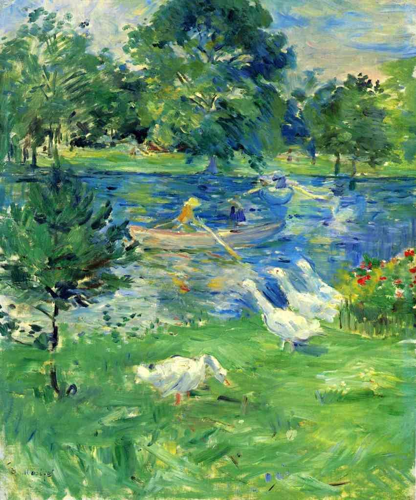 View Of Bois De Boulogne Morisot A4 Photo Print