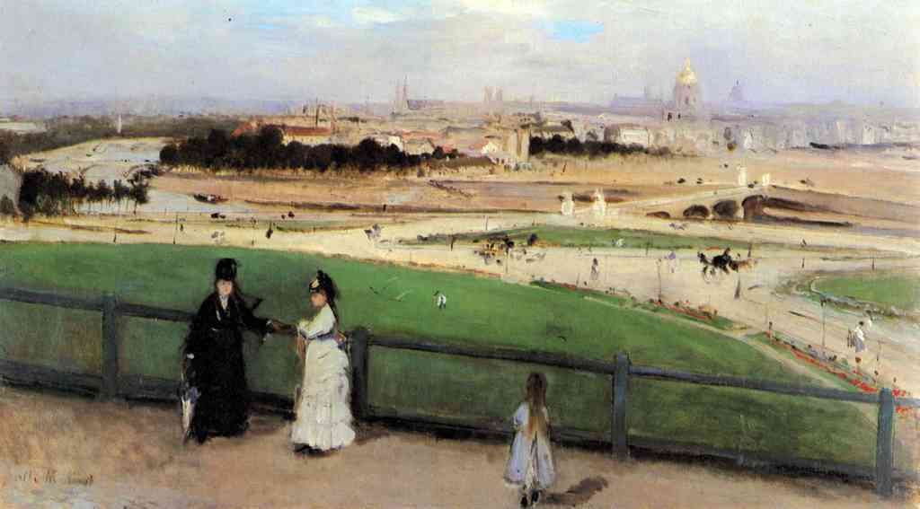 View Of Paris From Trocadero Morisot A4 Photo Print