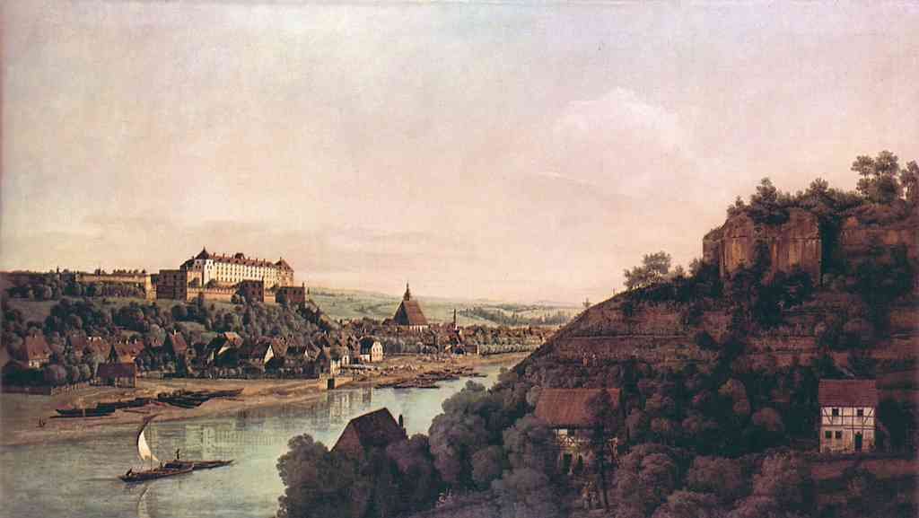 View Of Pirna 1 Canaletto A4 Photo Print