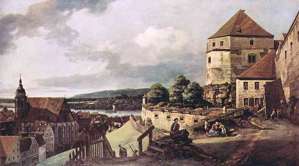 View Of Pirna 2 Canaletto A4 Photo Print