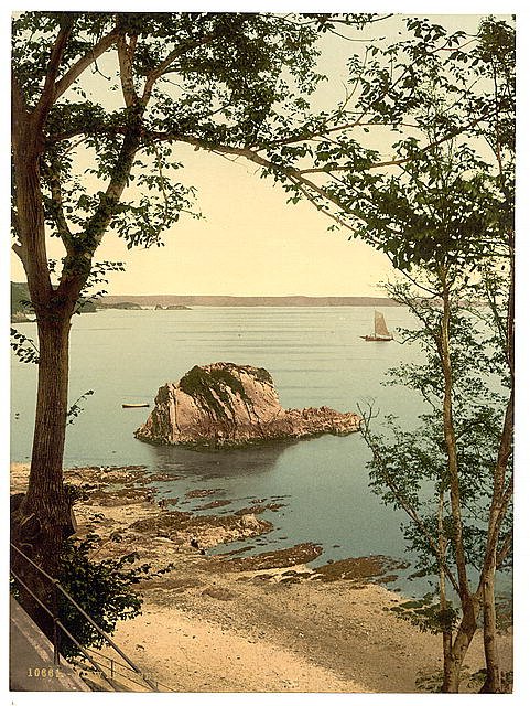 View at Tenby Vintage A4 Photo Print