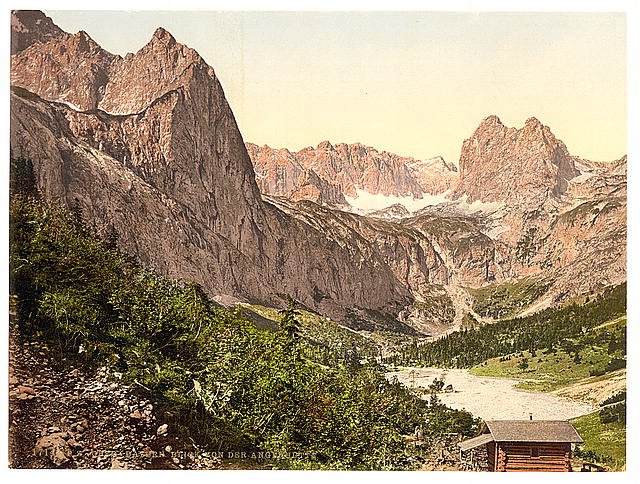 View from Angerhutte Hollenthal Upper Bavaria Vintage A4 Photo Print