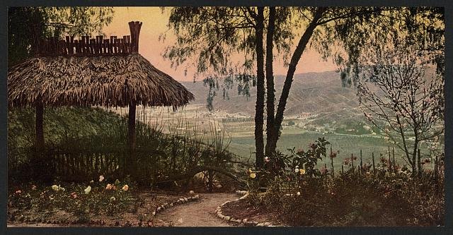 View from Smileys Heights Redlands Cal Vintage A4 Photo Print