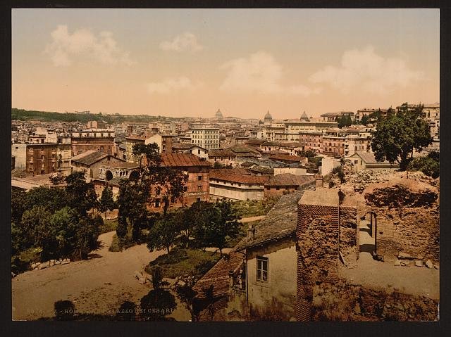 View from the Palace of the Caesars Rome Vintage A4 Photo Print
