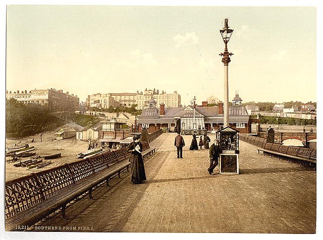 View from the pier I Southend on Sea Vintage A4 Photo Print
