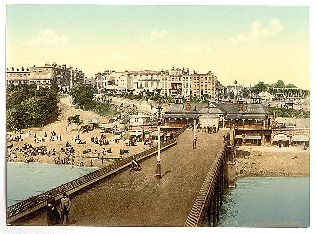 View from the pier II Southend on Sea Vintage A4 Photo Print