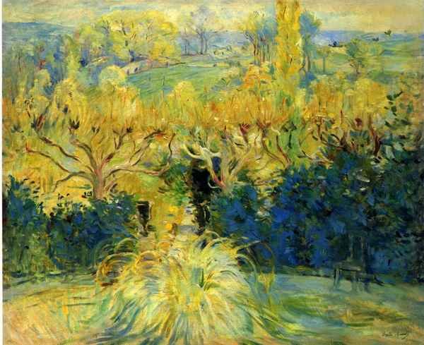 View from the veranda in Mezy by Morisot A4 Photo Print