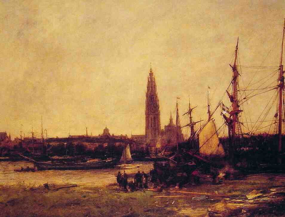 View of Antwerp A4 Photo Print