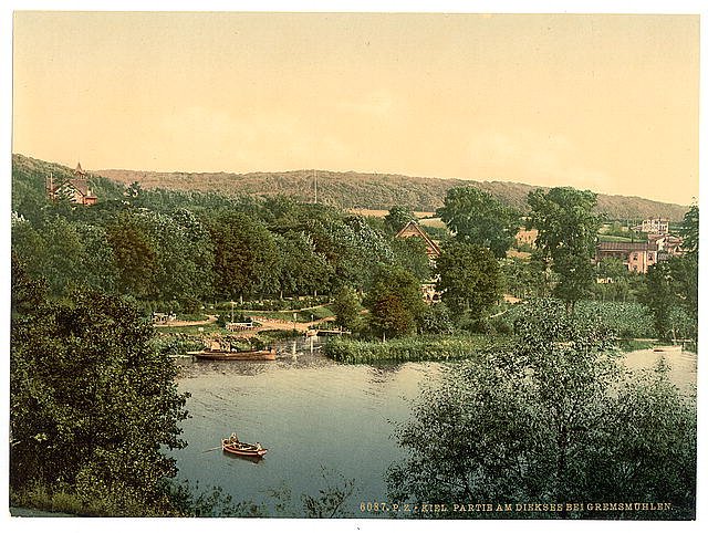 View of Dicksee Kiel Schleswig Holstein Vintage A4 Photo Print