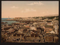 View towards the lighthouse Genoa Vintage A4 Photo Print