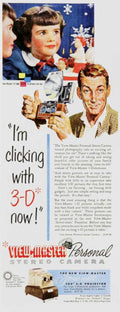 Viewmaster Stereo Carousel Vintage Retro Advert Ads A4 Photo Print