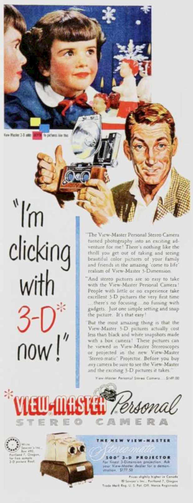 Viewmaster Stereo Carousel Vintage Retro Advert Ads A4 Photo Print
