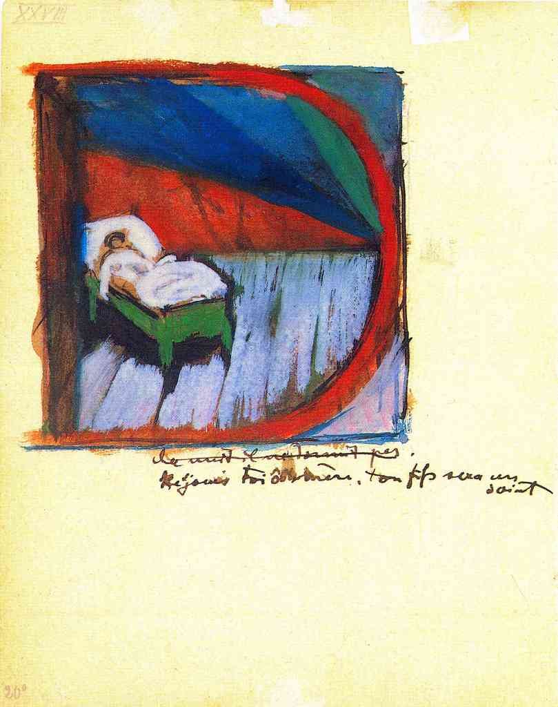Vignette D Franz Marc Abstract Art A4 Photo Print